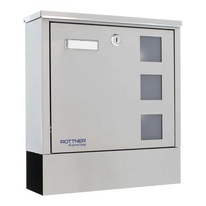 Rottner Lago poštová schránka s tubusom, nerez