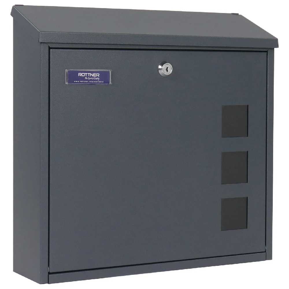 Rottner Muro kovová poštová schránka, antracit