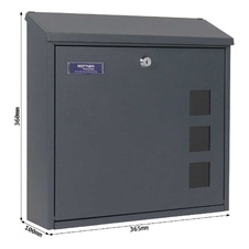 Rottner Muro kovová poštová schránka, antracit - 3