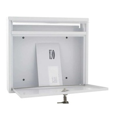 Rottner Teramo oceľová poštová schránka, biela - 2