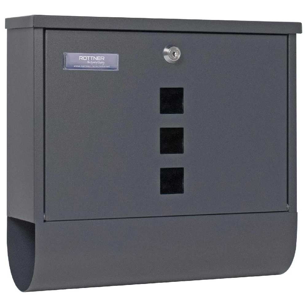 Rottner Costa poštová schránka s tubusom, antracit