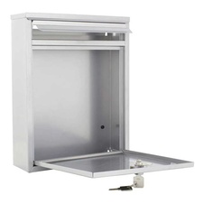 Rottner Como oceľová poštová schránka, strieborná - 1