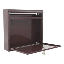 Rottner Teramo oceľová poštová schránka, hneda - 1