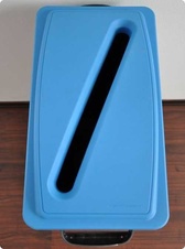 Kôš ECO na triedený odpad 60 l, modré veko - 2