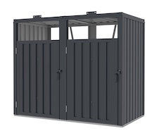 Prístrešok na popolnice G21 146x121x82 cm, antracit - 2