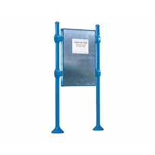 Informačná vývesná tabuľa Agora 16xA4 na výšku, modrá