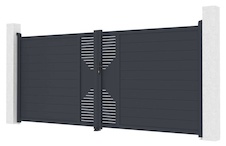 Brána dvojkrídla G21 Marion 392x173 cm, antracit - 1