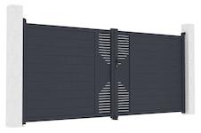 Brána dvojkrídla G21 Marion 392x173 cm, antracit - 3