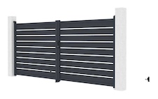 Brána dvojkrídla G21 Reno 392x176 cm, antracit - 1