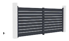 Brána dvojkrídla G21 Reno 392x176 cm, antracit - 3