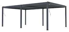 Bioklimatická pergola G21 Austin 6x4m, antracit