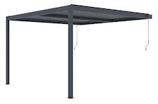 Bioklimatická pergola G21 Trenton 4x4m, antracit