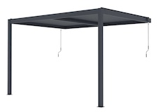 Bioklimatická pergola G21 Trenton 4x3m, antracit