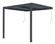 Bioklimatická pergola G21 Trenton 3x3m, antracit
