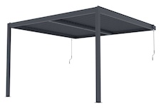Bioklimatická celohliníková pergola G21 Trenton Premium 4x4m, antracit