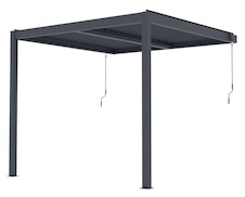 Bioklimatická celohliníková pergola G21 Trenton Premium 3x3m, antracit
