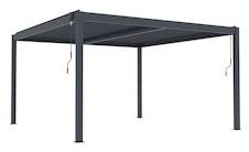 Bioklimatická celohliníková pergola G21 Austin Premium 4x4m, antracit - 2