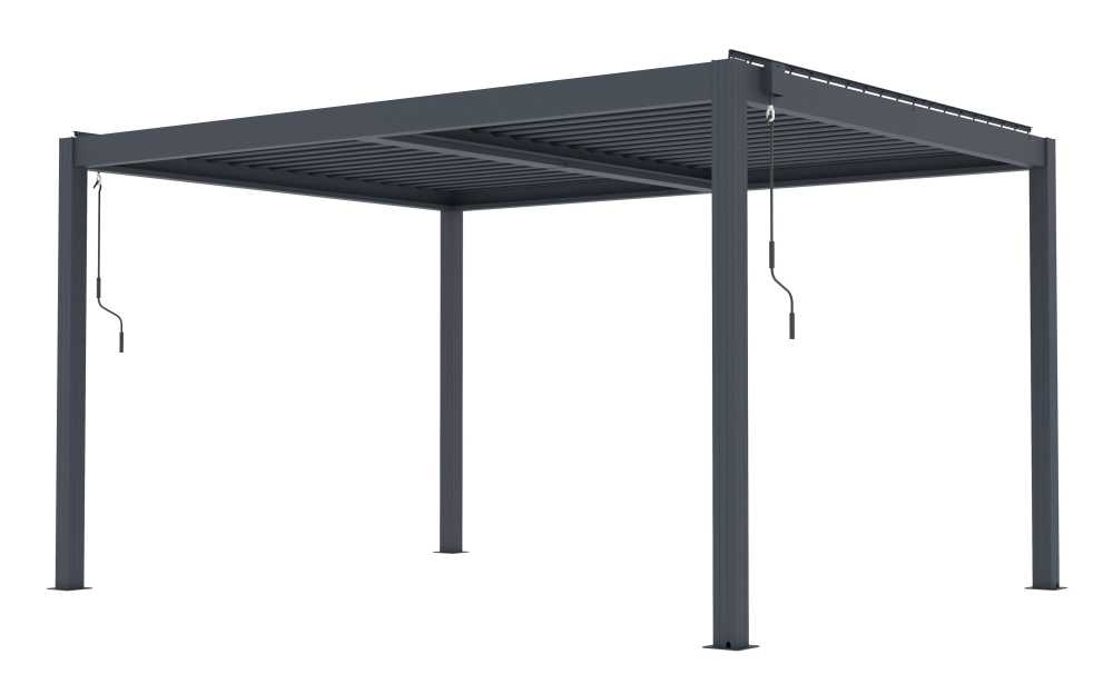 Bioklimatická celohliníková pergola G21 Austin Premium 4x3m, antracit