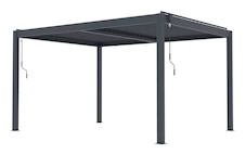 Bioklimatická celohliníková pergola G21 Austin Premium 4x3m, antracit