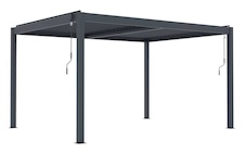 Bioklimatická celohliníková pergola G21 Austin Premium 4x3m, antracit - 2
