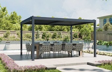 Bioklimatická celohliníková pergola G21 Austin Premium 4x3m, antracit - 8