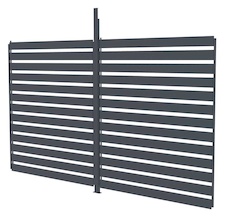Otočná lamelová stena G21 4x2,6m pre pergolu Trenton 4x3 a 4x4 m, antracit - 2