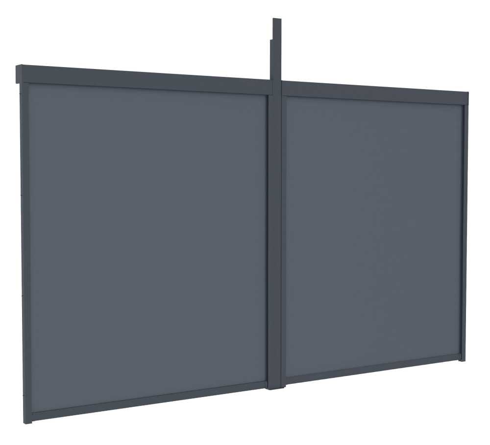 Bočná markíza G21 6x2,6 m pre pergolu Trenton 4x3 a 4x4 m, antracit