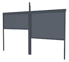 Bočná markíza G21 6x2,6 m pre pergolu Trenton 4x3 a 4x4 m, antracit - 3