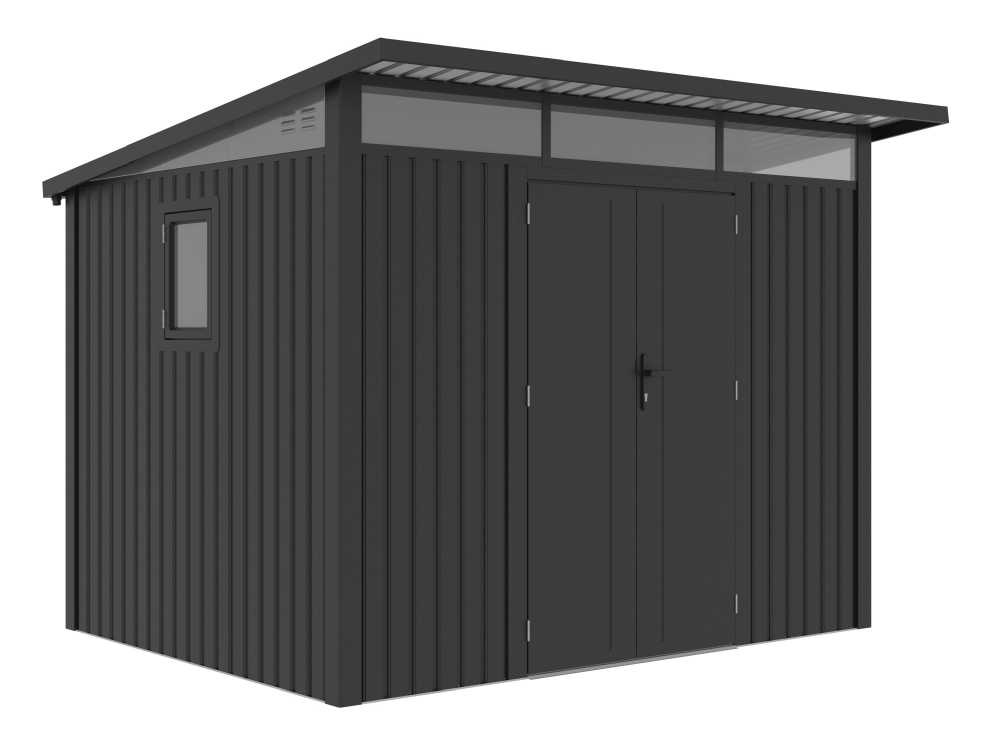 Záhradný domček G21 Madison 721 - 289 x 253 cm, slate grey