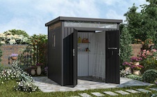 Záhradný domček G21 Atlanta 529 - 230 x 230 cm, slate grey - 4