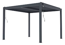 Bioklimatická celohliníková pergola G21 Austin Premium 3x3m, antracit