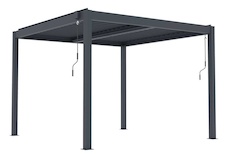 Bioklimatická celohliníková pergola G21 Austin Premium 3x3m, antracit - 2