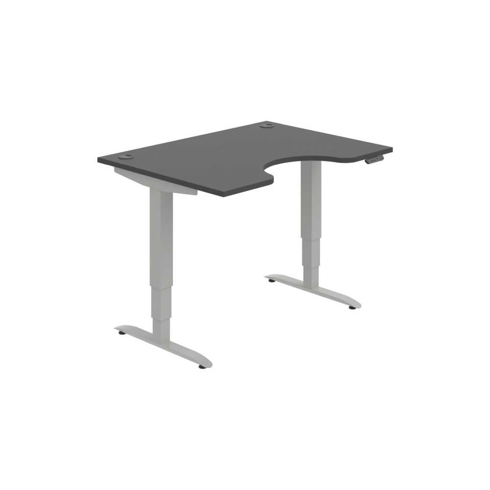 HOBIS ergo elektr.staviteľný stôl 120 cm, pamäť. ovláda. - MSE 3M 1200, antracit