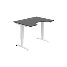 HOBIS ergo elektr.staviteľný stôl 120 cm, pamäť. ovláda. - MSE 3M 1200, antracit - 2