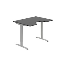 HOBIS ergo elektr.staviteľný stôl 120 cm, stand. ovláda. - MSE 2 1200, antracit