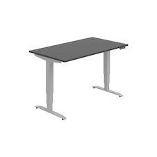 HOBIS ergo elektr.staviteľný stôl 140 cm, pamäť. ovláda. - MSE 3M 1400, antracit