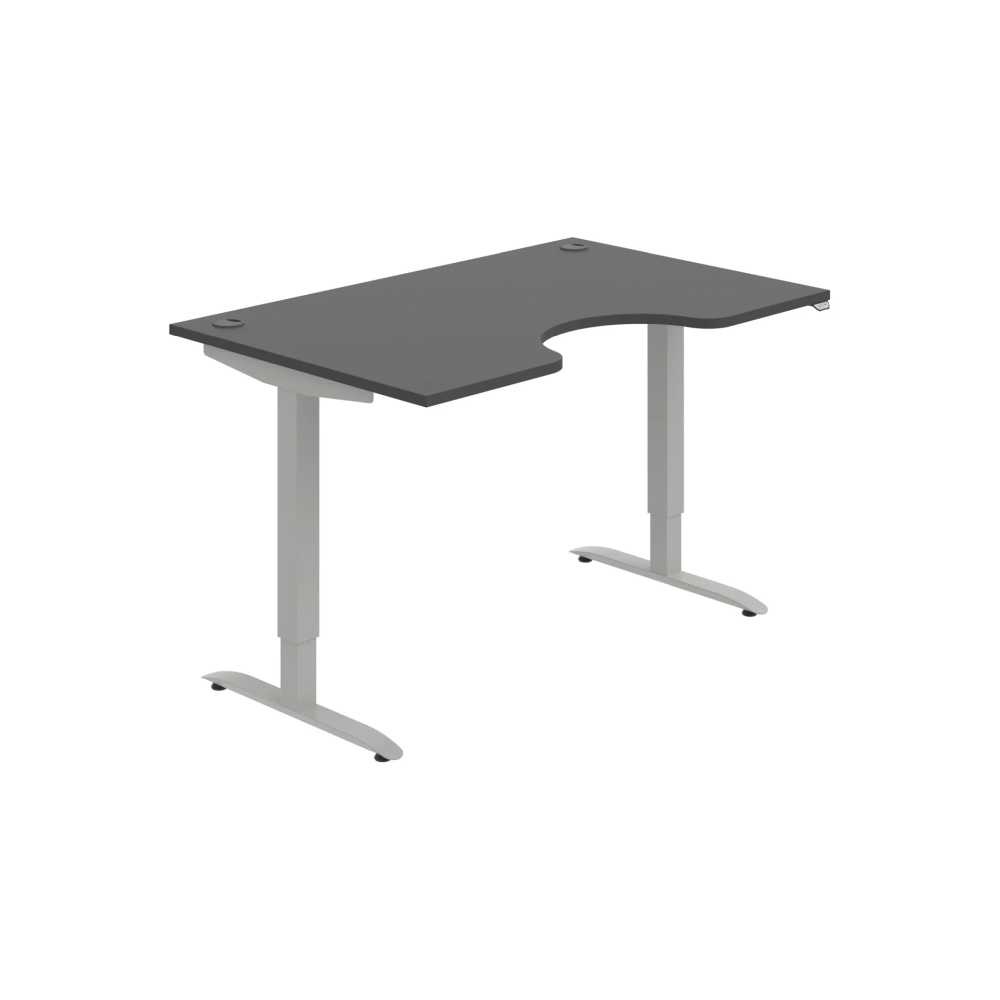 HOBIS ergo elektr.staviteľný stôl 140 cm, stand. ovláda. - MSE 2 1400, antracit