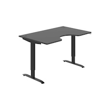 HOBIS ergo elektr.staviteľný stôl 140 cm, stand. ovláda. - MSE 2 1400, antracit - 1