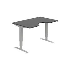 HOBIS ergo elektr.staviteľný stôl 140 cm, stand. ovláda. - MSE 3 1400, antracit