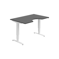 HOBIS ergo elektr.staviteľný stôl 140 cm, stand. ovláda. - MSE 3 1400, antracit - 2