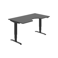 HOBIS ergo elektr.staviteľný stôl 160 cm, pamäť. ovláda. - MSE 3M 1600, antracit - 1