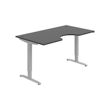 HOBIS ergo elektr.staviteľný stôl 160 cm, stand. ovláda. - MSE 2 1600, antracit
