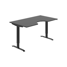 HOBIS ergo elektr.staviteľný stôl 160 cm, stand. ovláda. - MSE 2 1600, antracit - 1