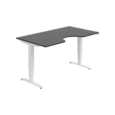 HOBIS ergo elektr.staviteľný stôl 160 cm, stand. ovláda. - MSE 2 1600, antracit - 2