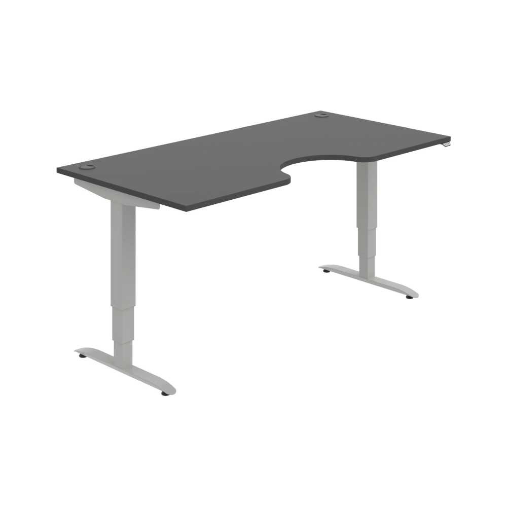 HOBIS ergo elektr.staviteľný stôl 180 cm, stand. ovláda. - MSE 3 1800, antracit