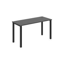 HOBIS kancelársky stôl rovný - UE 1400, hĺbka 60 cm, antracit
