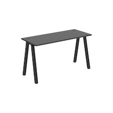 HOBIS kancelársky stôl rovný - UE A 1400, hĺbka 60 cm, antracit
