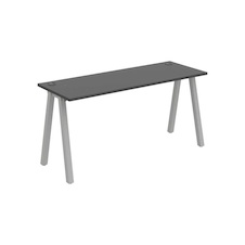 HOBIS kancelársky stôl rovný - UE A 1600, hĺbka 60 cm, antracit - 1