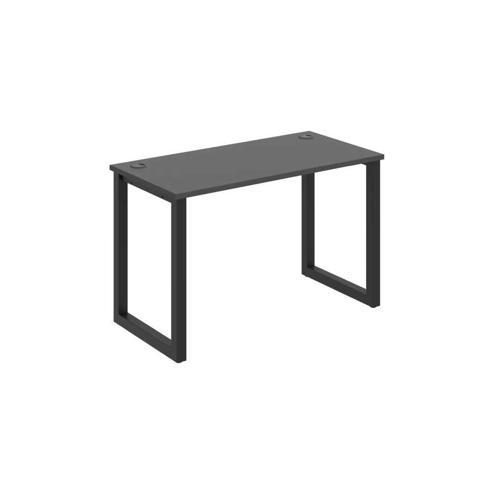 HOBIS kancelársky stôl rovný - UE O 1200, hĺbka 60 cm, antracit