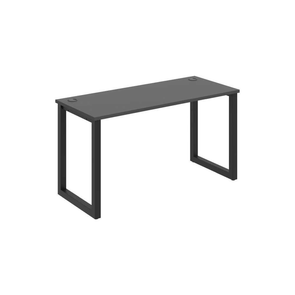 HOBIS kancelársky stôl rovný - UE O 1400, hĺbka 60 cm, antracit